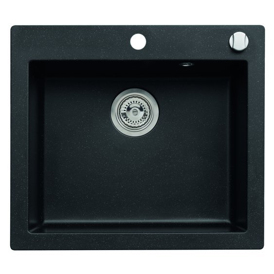 Drez Cortina 160 univerzal čierny 91 + pop up sifón, do skrinky 600 mm Drez Cortina 160 univerzal čierny 91 + pop up sifón, do skrinky 600 mm