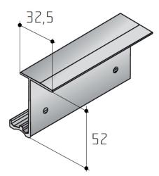 S41 Vedenie horn� strieborn� elox 2m
