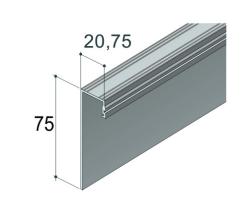S40SD - doln� ko�ajnica pre skladacie dvere - 2 m