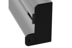 Zslepka D pre profil J - ierna RAL 9005
