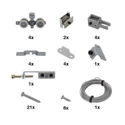 Sada pre symetrick� zatv�ranie z�vesn�ch dver� AXIUM Symetric