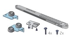 Softclose S65/T60 - tlmi posuvnch dver Slidix pre systm 18 DTD - delen dvere