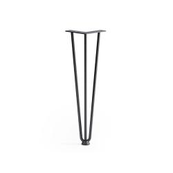 Noha stolov� HAIRPIN trojramenn�, H-410 �ierna