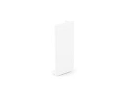 Zslepka D pre profil J - biela RAL 9003