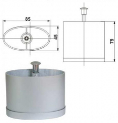 Noha plastov ovlna 7.157 matn chrm, L-80