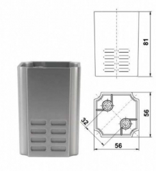 Noha plastov 7.159 chrm, H-80, s uchytenm