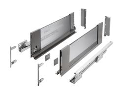 AXIS PRO GLASS zsuvka so sklenenmi bonicami H-167, antracit