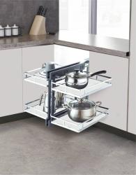 Magic corner biely/chrm s tichm dovretm, univerzlny