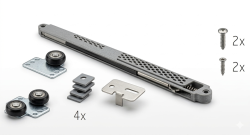 Softclose S55/T40 - tlmi� posuvn�ch dver� Slidix pre syst�m 10 DTD - delen� dvere