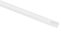 LED hlinkov profil rohov s mlienou krytkou - 2 m - biely