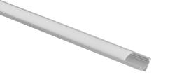 LED hlinkov profil rohov s mlienou krytkou - 2 m - hlink
