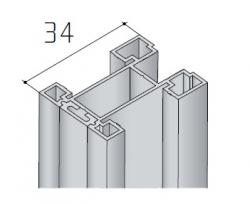 Madlo S15 - 2,7 m/10 DTD - ierne RAL 9005