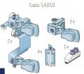 S40SD - sada kovania pre skladacie dvere