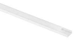 LED hlinkov profil na naskrutkovanie s mlienou krytkou - 2 m - biely